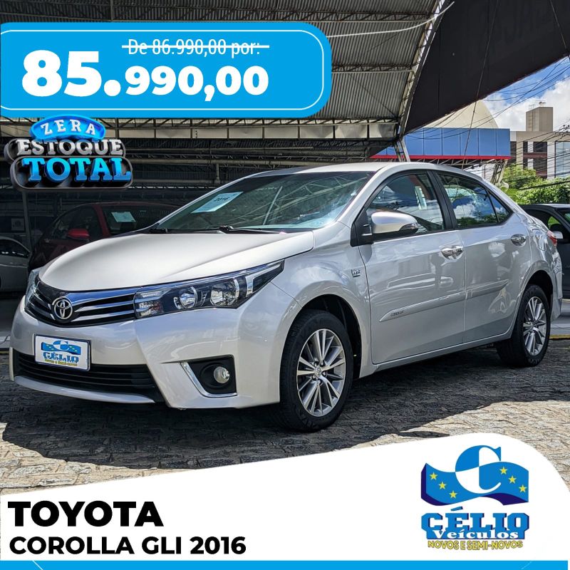 COROLLA GLI  - 2016 - Prata [ R$ 85.990,00 ] AMPLIAR!