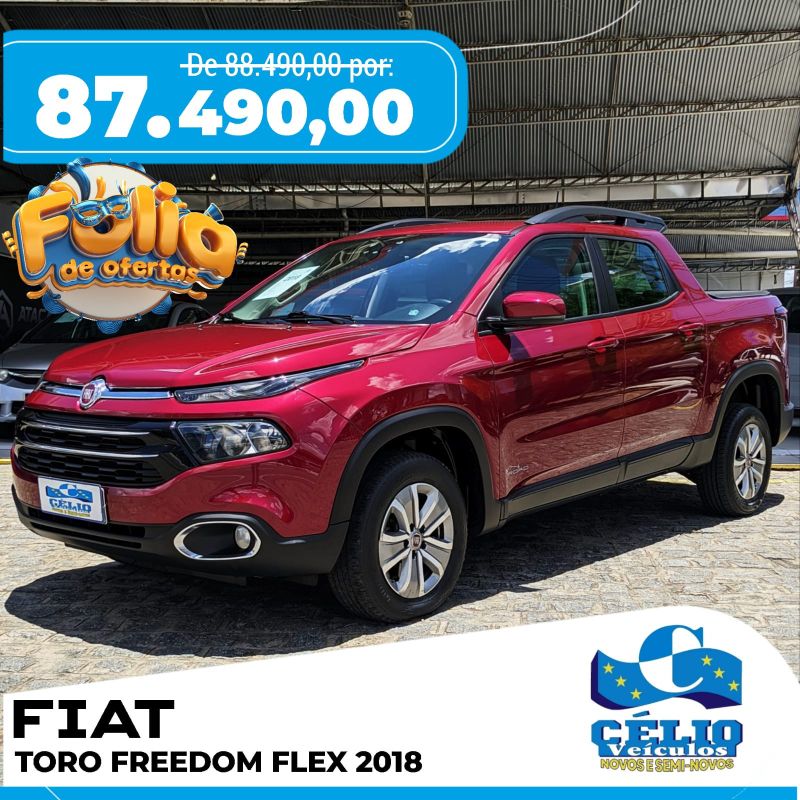 TORO FREEDOM  - 2018 - Vermelho [ R$ 87.490,00 ] AMPLIAR!