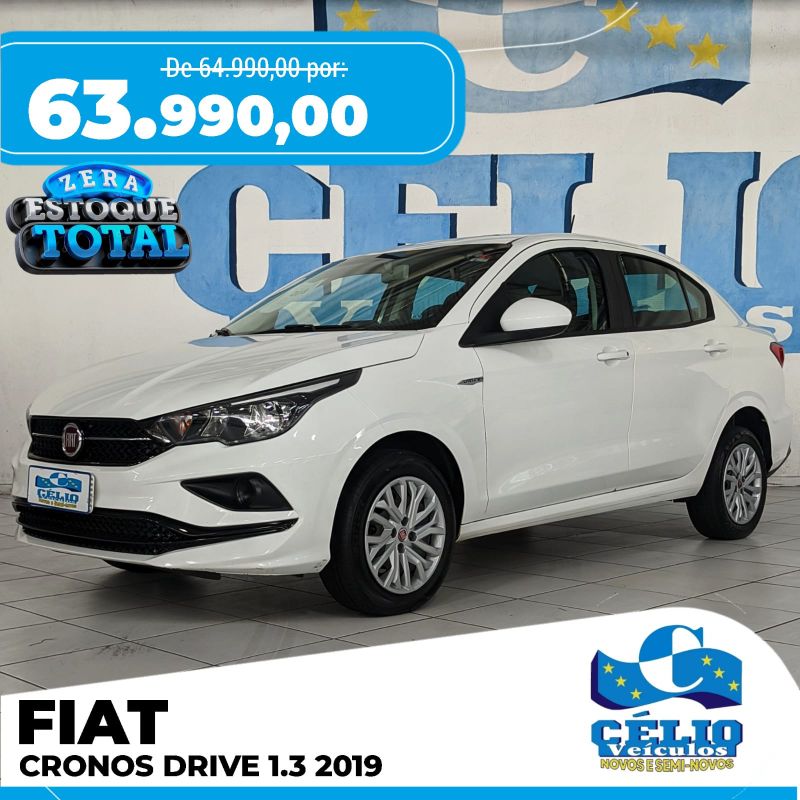 CRONOS DRIVE 1.3  - 2019 - Branco [ R$ 63.990,00 ] AMPLIAR!