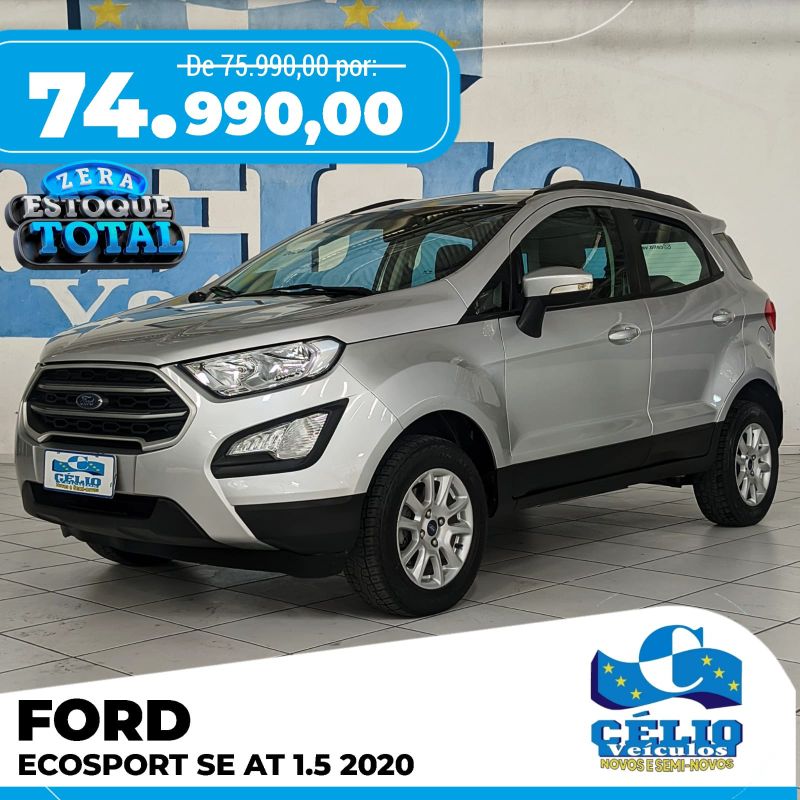 ECOSPORT SE AT  - 2020 - Prata [ R$ 74.990,00 ] AMPLIAR!