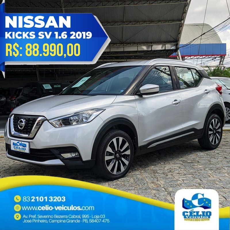KICKS SV CVT - 2019 - Prata [ R$ 88.990,00 ] AMPLIAR!