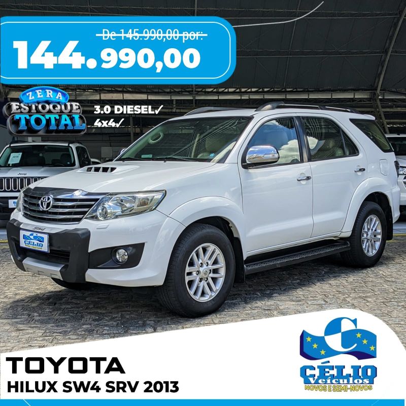 Hilux SW4 SRV 4X4 - 2013 - Branco [ R$ 144.990,00 ] AMPLIAR!
