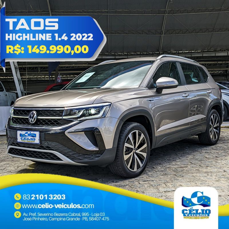 TAOS HL TSI HIGHLINE - 2022 - Bege [ R$ 149.990,00 ] AMPLIAR!