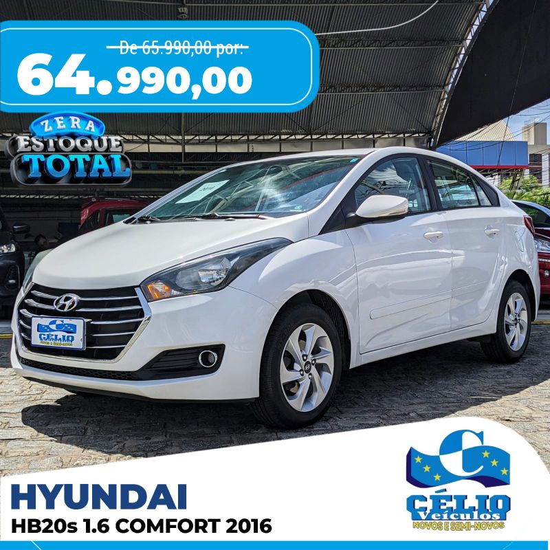 HB20 S 1.6A COMF - 2016 - Branco [ R$ 64.990,00 ] AMPLIAR!