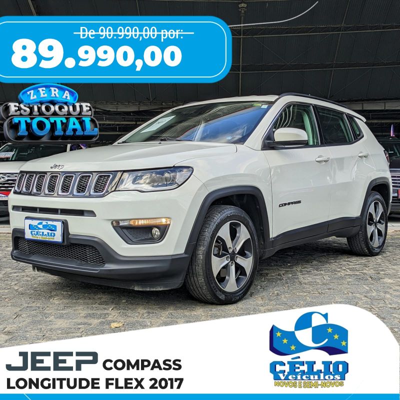 COMPASS LONGITUDE F - 2017 - Branco [ R$ 89.990,00 ] AMPLIAR!