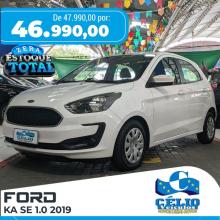 KA 1.0 SE/SE PLUS TIVCT FLEX 5P - 2019 - BRANCO [ R$ 46.990,00 ] AMPLIAR!