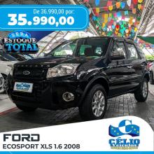 ECOSPORT XLS 1.6/ 1.6 FLEX 8V 5P - 2008 - PRETO [ R$ 35.990,00 ] AMPLIAR!