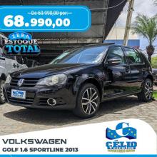 Golf 1.6 Sportline - 2013 - Preto [ R$ 68.990,00 ] AMPLIAR!
